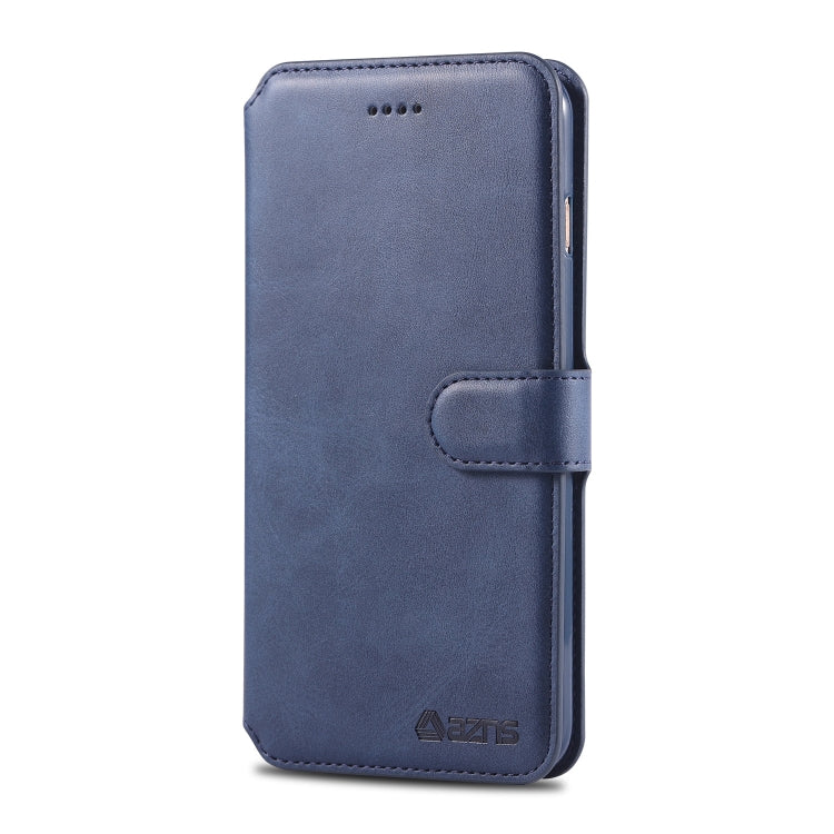 For iPhone 7 Plus / 8 Plus AZNS Calf Texture Magnetic Horizontal Flip PU Leather Case with Holder & Card Slots & Photo Frame(Blue) - More iPhone Cases by AZNS | Online Shopping UK | buy2fix