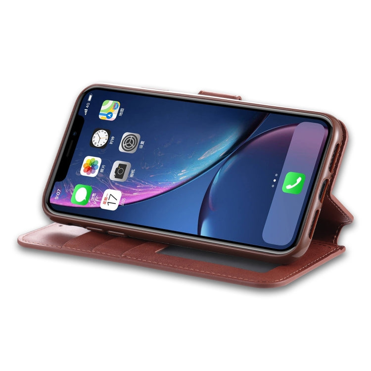 For iPhone 11 AZNS Calf Texture Magnetic Horizontal Flip PU Leather Case with Holder & Card Slots & Photo Frame(Black) - iPhone 11 Cases by AZNS | Online Shopping UK | buy2fix