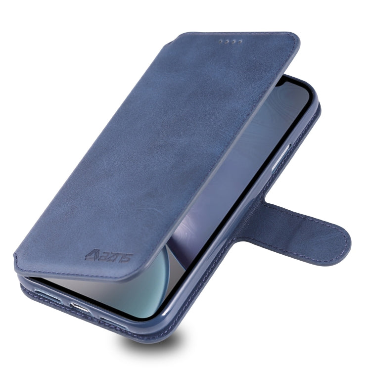 For iPhone XR AZNS Calf Texture Magnetic Horizontal Flip PU Leather Case with Holder & Card Slots & Photo Frame(Blue) - More iPhone Cases by AZNS | Online Shopping UK | buy2fix