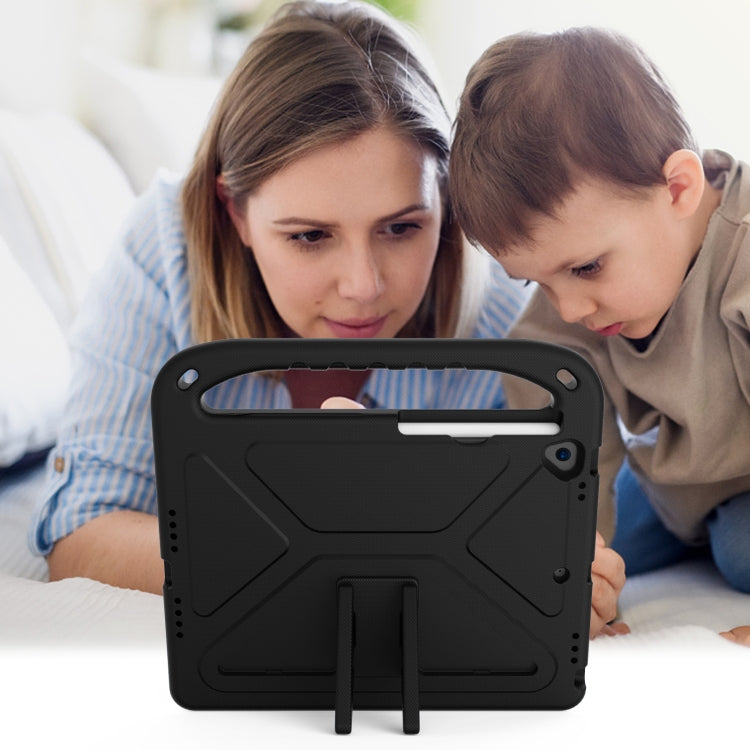 For iPad 10.2 2021 / 2020 / 2019 Handle Portable EVA Shockproof Protective Case with Triangle Holder(Black) - iPad 10.2 Cases by buy2fix | Online Shopping UK | buy2fix