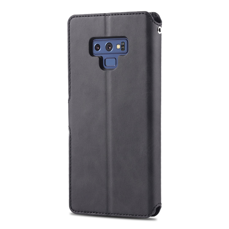 For  Galaxy Note 9 AZNS Calf Texture Magnetic Horizontal Flip PU Leather Case with Holder & Card Slots & Photo Frame(Black) - Galaxy Phone Cases by AZNS | Online Shopping UK | buy2fix