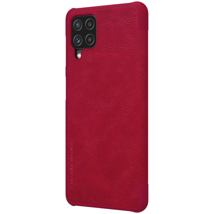 For Samsung Galaxy A22 4G LTE NILLKIN QIN Series Crazy Horse Texture Horizontal Flip Leather Case(Red) - Galaxy Phone Cases by NILLKIN | Online Shopping UK | buy2fix