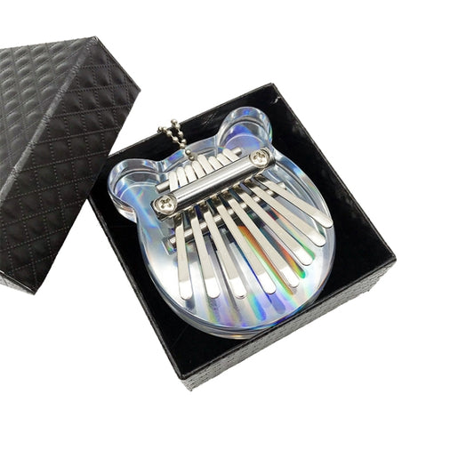 Mini Dazzle Acrylic 8 Tone Thumb Piano Kalimba Musical Instruments(Bear) - Keyboard Instruments by buy2fix | Online Shopping UK | buy2fix