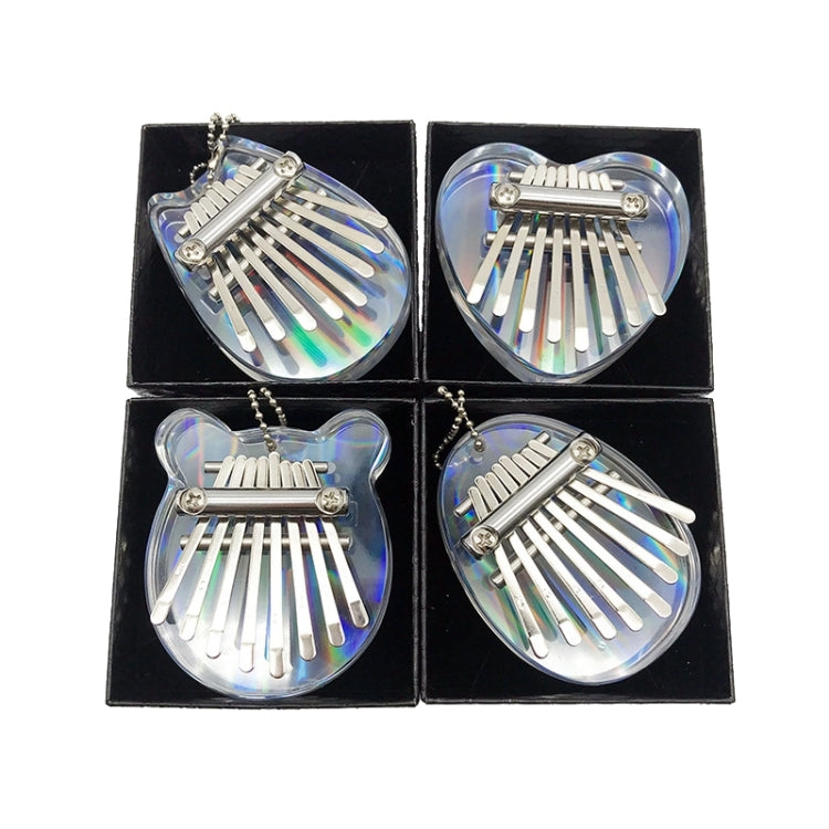 Mini Dazzle Acrylic 8 Tone Thumb Piano Kalimba Musical Instruments(Egg) - Keyboard Instruments by buy2fix | Online Shopping UK | buy2fix