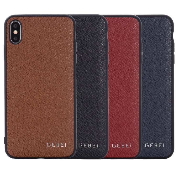 For iPhone 11 Pro Max GEBEI Full-coverage Shockproof Leather Protective Case(Brown) - iPhone 11 Pro Max Cases by GEBEI | Online Shopping UK | buy2fix