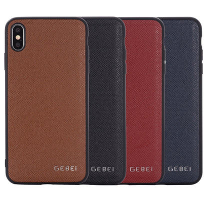 For iPhone 11 Pro Max GEBEI Full-coverage Shockproof Leather Protective Case(Brown) - iPhone 11 Pro Max Cases by GEBEI | Online Shopping UK | buy2fix