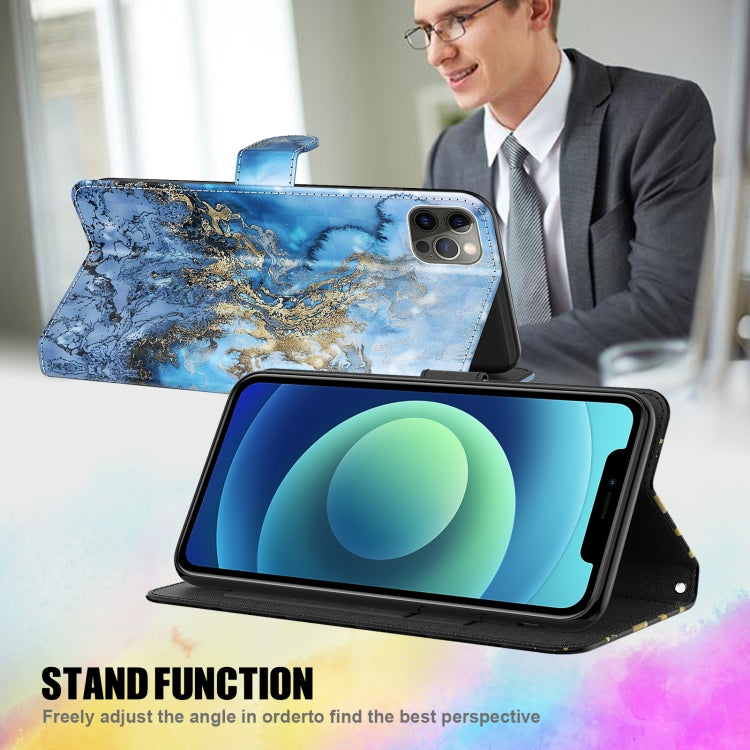 For iPhone 13 3D Painting Pattern Horizontal Flip TPU + PU Leather Case with Holder & Card Slots & Wallet(Milky Way) - Apple Accessories by buy2fix | Online Shopping UK | buy2fix