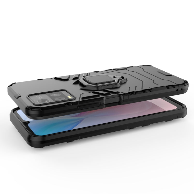 For vivo Y21 Shockproof PC + TPU Protective Case with Magnetic Ring Holder(Black) - OPPO & vivo Accessories by buy2fix | Online Shopping UK | buy2fix