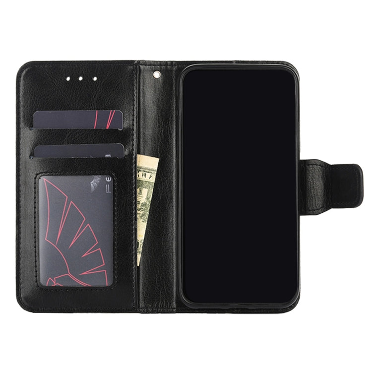 For Ulefone Note 11P Crystal Texture Horizontal Flip Leather Case with Holder & Card Slots & Wallet(Black) - Mobile Accessories by buy2fix | Online Shopping UK | buy2fix