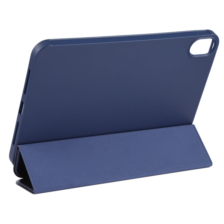 For iPad mini 6 GEBEI Shockproof Horizontal Flip Tablet Case with Three-folding Holder(Royal Blue) - iPad mini 6 Cases by GEBEI | Online Shopping UK | buy2fix