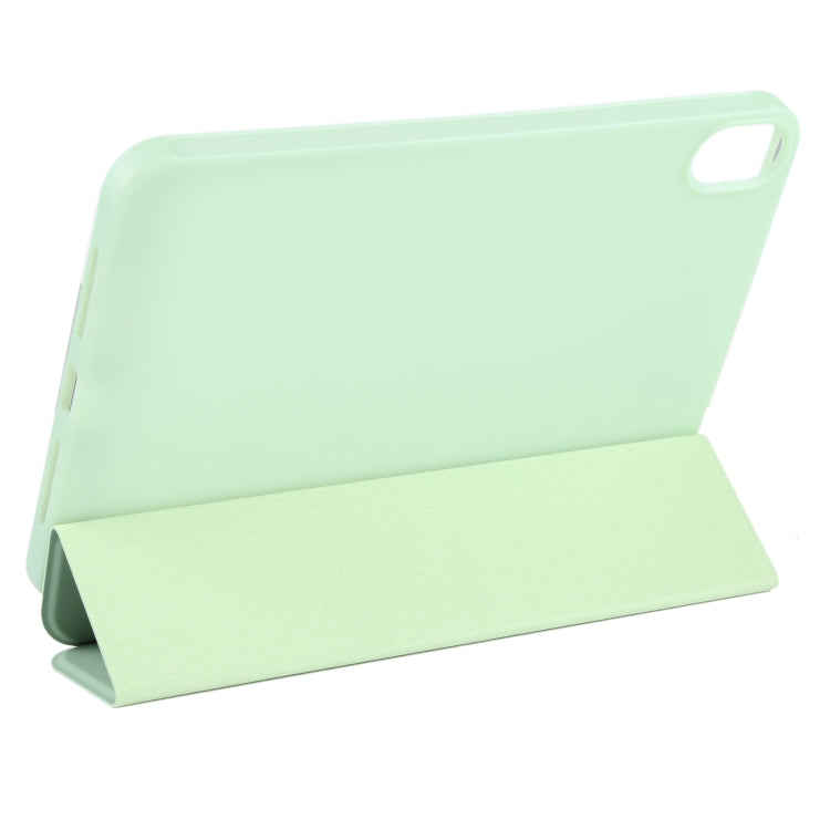 For iPad mini 6 GEBEI Shockproof Horizontal Flip Tablet Case with Three-folding Holder(Mint Green) - iPad mini 6 Cases by GEBEI | Online Shopping UK | buy2fix