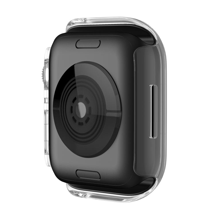 Shockproof TPU Protective Case For Apple Watch Series 8 / 7 45mm(Transparent) - Smart Wear by buy2fix | Online Shopping UK | buy2fix