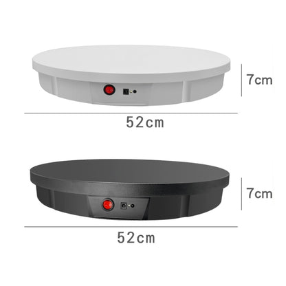 52cm Remote Control Electric Rotating Turntable Display Stand Video Shooting Props Turntable, Plug-in Power, Power Plug:EU Plug(White) - Camera Accessories by buy2fix | Online Shopping UK | buy2fix