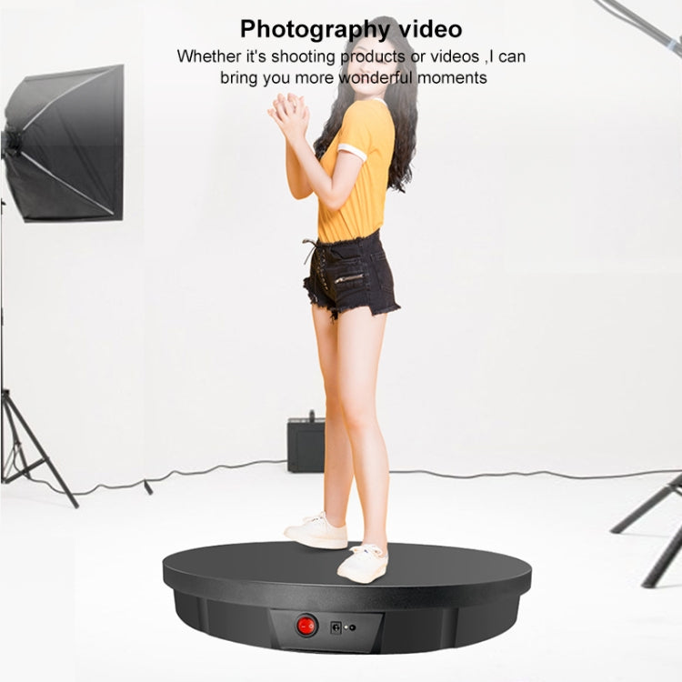52cm Remote Control Electric Rotating Turntable Display Stand Video Shooting Props Turntable, Plug-in Power, Power Plug:EU Plug(White) - Camera Accessories by buy2fix | Online Shopping UK | buy2fix