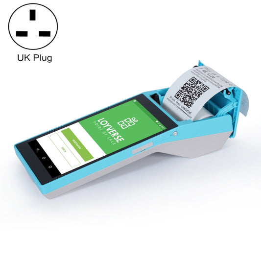SGT-SP01 5.5 inch HD Screen Handheld POS Receipt Printer, Suit Version, UK Plug(Blue) - Consumer Electronics by buy2fix | Online Shopping UK | buy2fix