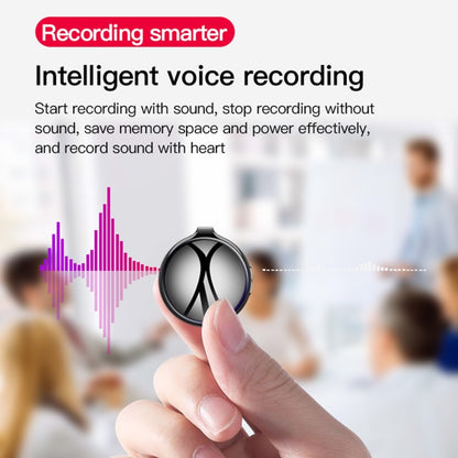 Q39 AI Intelligent High-definition Noise Reduction Voice Control Recorder, Capacity:4GB(Black) - Security by buy2fix | Online Shopping UK | buy2fix