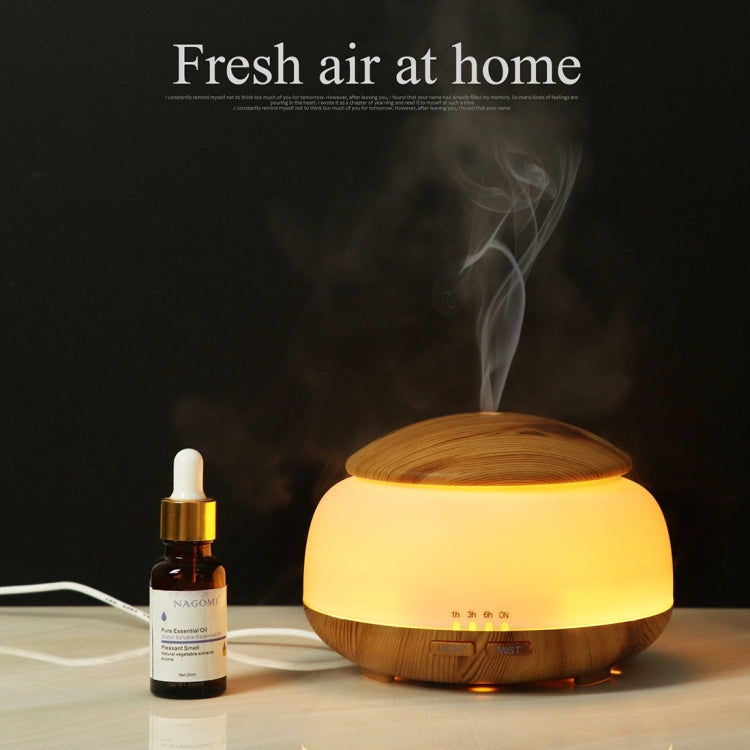 Wood Grain Humidifier Air Purifier Ultrasonic Atomization Household Aromatherapy Machine with Colorful LED Light Automatic Alcohol Sprayer, Plug Specification:US Plug(Dark Brown) - Home & Garden by buy2fix | Online Shopping UK | buy2fix