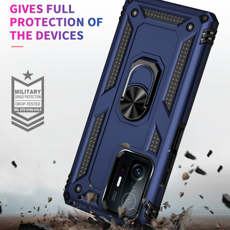 For Xiaomi 11T Pro Shockproof TPU + PC Phone Case(Blue) - Xiaomi Cases by buy2fix | Online Shopping UK | buy2fix