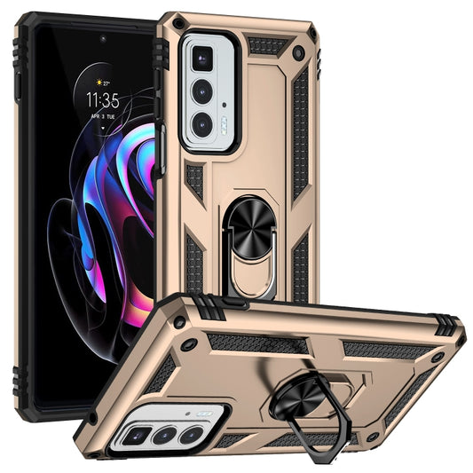 For Motorola Edge 20 Pro Shockproof TPU + PC Phone Case(Gold) - Motorola Cases by buy2fix | Online Shopping UK | buy2fix