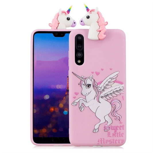 For Huawei P20 Shockproof Cartoon TPU Protective Case(Unicorn) - Huawei Cases by buy2fix | Online Shopping UK | buy2fix