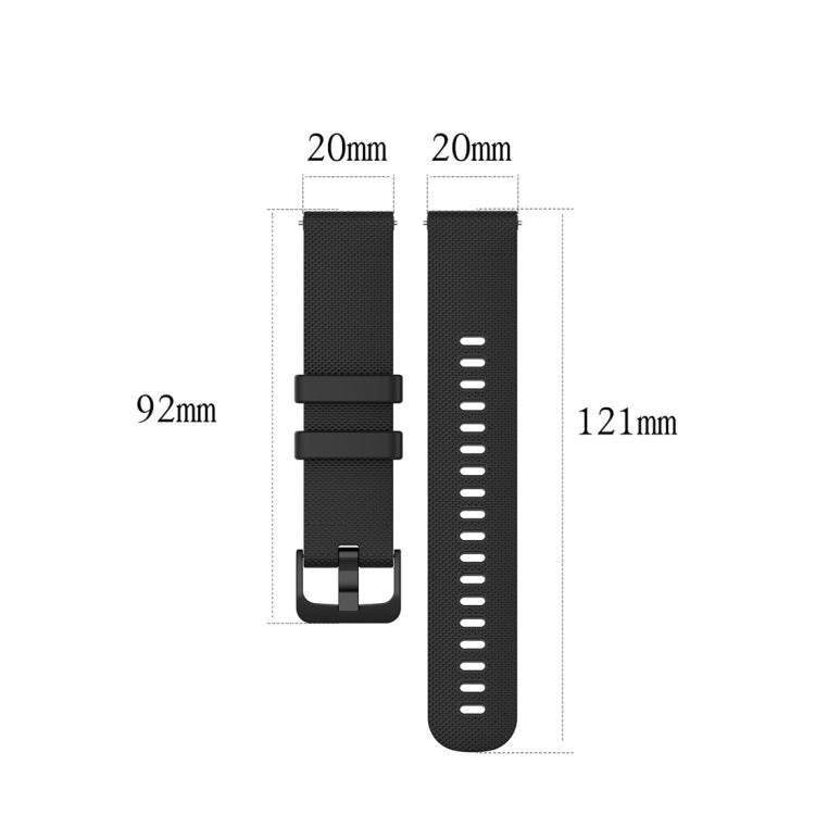 For Garmin Silicone Smart Watch Watch Band, Size:20mm Universal(Grey) - Watch Bands by buy2fix | Online Shopping UK | buy2fix