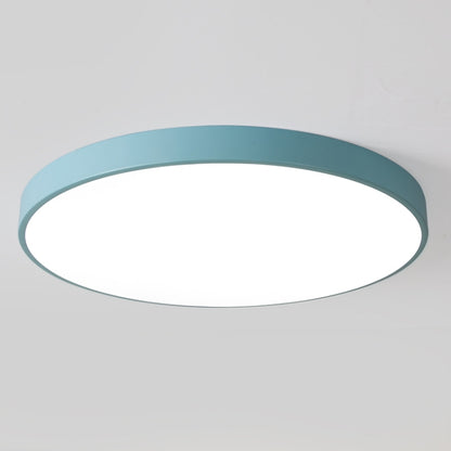 Macaron LED Round Ceiling Lamp, White Light, Size:23cm(Blue) - Hanging Light by buy2fix | Online Shopping UK | buy2fix