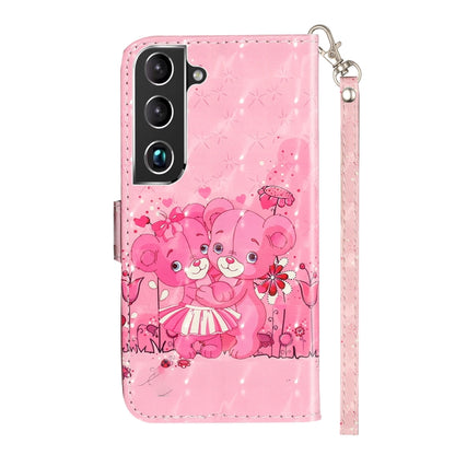 For Samsung Galaxy S22 5G 3D Pattern Horizontal Flip PU Leather Phone Case((Little Bear) - Galaxy S22 5G Cases by buy2fix | Online Shopping UK | buy2fix