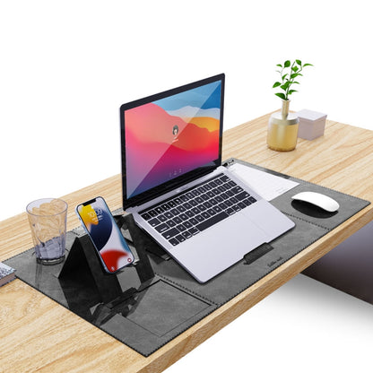 Multifunctional Foldable Phone Bracket Tablet Holder Table Mat(Dark Grey) - Mouse Pads by buy2fix | Online Shopping UK | buy2fix