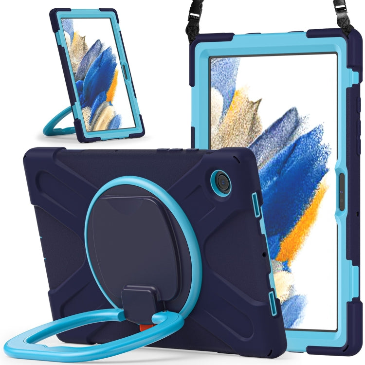 For Samsung Galaxy Tab A8 10.5 2021 Silicone + PC Tablet Case(Navy Blue + Blue) - Other Galaxy Tab PC by buy2fix | Online Shopping UK | buy2fix