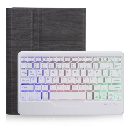 For Microsoft Surface Go 3 / 2 / 1 SFGOS Tri-color Backlit Tree Texture Bluetooth Keyboard Leather Case(Black + White) - Mobile Accessories by buy2fix | Online Shopping UK | buy2fix