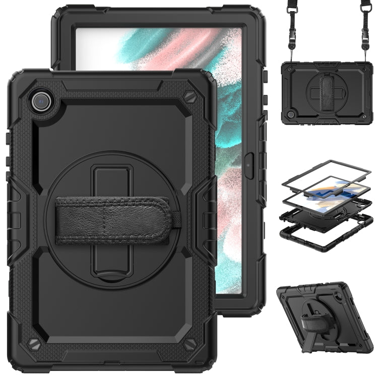 For Samsung Galaxy Tab A8 10.5 2021 X200 / X205 Silicone + PC Tablet Case(Black) - Samsung Accessories by buy2fix | Online Shopping UK | buy2fix