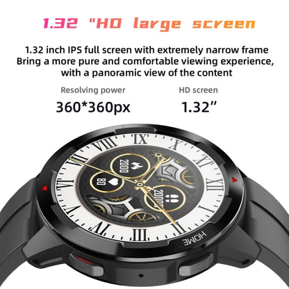 MT13 1.32 inch TFT Screen Smart Watch, Support Bluetooth Call & Alipay(Black) - Smart Wear by buy2fix | Online Shopping UK | buy2fix