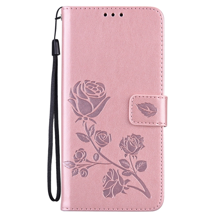 For Redmi Note 11 Global Version / Note 11S 4G Global Version Rose Embossed Leather Phone Case(Rose Gold) - Xiaomi Accessories by buy2fix | Online Shopping UK | buy2fix