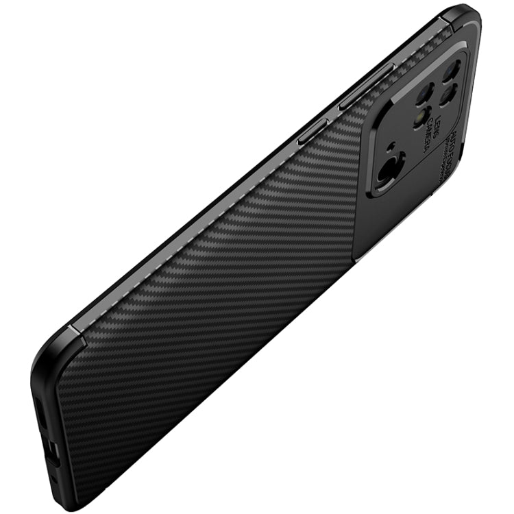 For Xiaomi Redmi 10C Carbon Fiber Texture Shockproof TPU Phone Case(Blue) - Xiaomi Accessories by buy2fix | Online Shopping UK | buy2fix