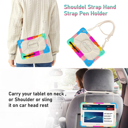 For Samsung Galaxy Tab S8+ 12.4 inch SM-X800 / SM-X806 Contrast Color Robot Shockproof Silicone + PC Tablet Case(Colorful Blue) - Other Galaxy Tab PC by buy2fix | Online Shopping UK | buy2fix