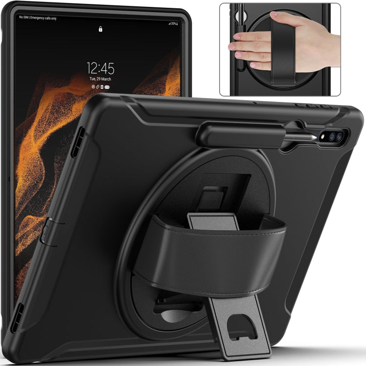 For Samsung Galaxy Tab S8 Ultra Shockproof TPU + PC Tablet Case(Black) - Galaxy Tab S8 Ultra Cases by buy2fix | Online Shopping UK | buy2fix