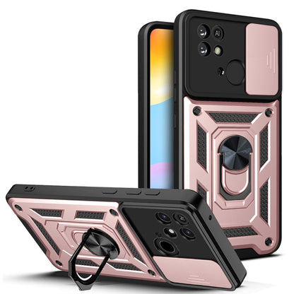 For Xiaomi Redmi 10C 4G Sliding Camera Cover Design TPU+PC Phone Case(Rose Gold) - Xiaomi Cases by buy2fix | Online Shopping UK | buy2fix