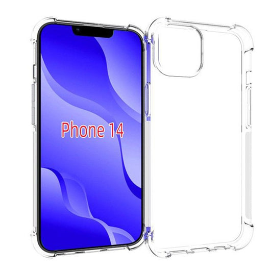 For iPhone 14 Shockproof TPU Phone Case  (Transparent) - iPhone 14 Cases by buy2fix | Online Shopping UK | buy2fix