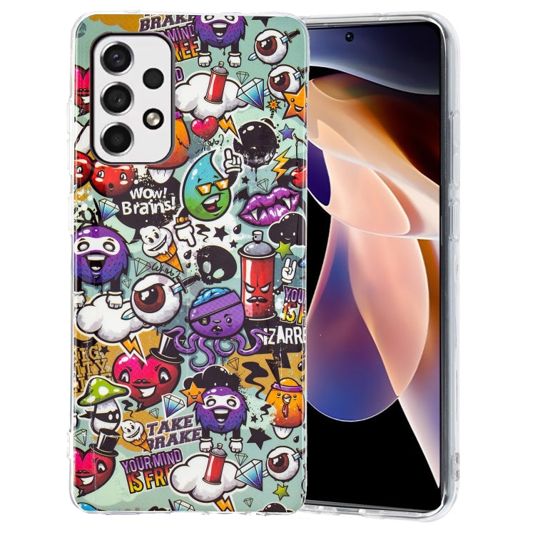 For Samsung Galaxy A33 5G Luminous TPU Protective Phone Case(Graffiti) - Samsung Accessories by buy2fix | Online Shopping UK | buy2fix