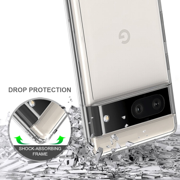 For Google Pixel 7 Scratchproof TPU + Acrylic Protective Case(Transparent) - Google Cases by buy2fix | Online Shopping UK | buy2fix