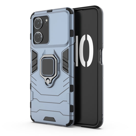 For OPPO K10 Magnetic Ring Holder PC + TPU Phone Case(Navy Blue) - OPPO Cases by buy2fix | Online Shopping UK | buy2fix