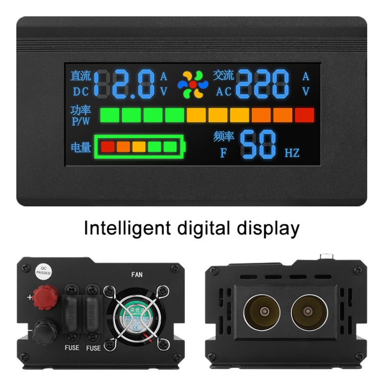 8896 1600W Car Smart Multi-functional Digital Display Inverter, Specification:12V - In Car by buy2fix | Online Shopping UK | buy2fix