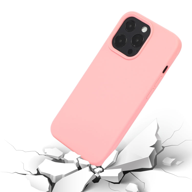 For iPhone 14 Liquid Silicone Phone Case (Sand Pink) - iPhone 14 Cases by buy2fix | Online Shopping UK | buy2fix
