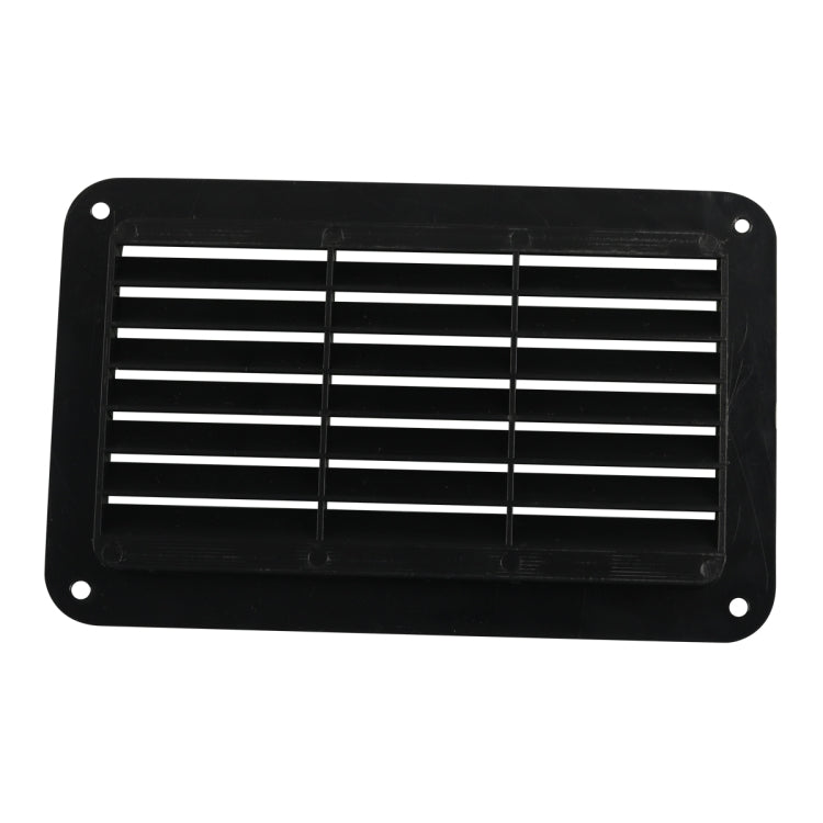 A6788 193x122mm Black Rectangle Louvered Ventilation Plastic Venting Panel Cover - In Car by buy2fix | Online Shopping UK | buy2fix