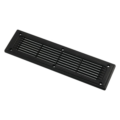 A6792 300x80mm Black Straight Louvered Ventilation Plastic Venting Panel Cover - In Car by buy2fix | Online Shopping UK | buy2fix