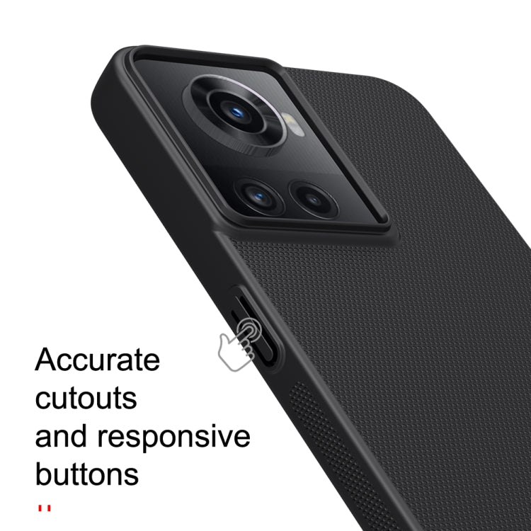 For OnePlus Ace 5G/10R 5G NILLKIN Frosted PC Phone Case(Black) - OnePlus Cases by NILLKIN | Online Shopping UK | buy2fix