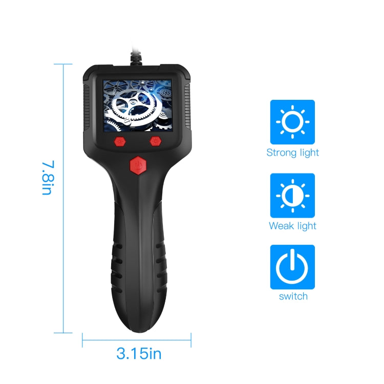 8mm 2.4 inch HD Side Camera Handheld Industrial Endoscope With LCD Screen, Length:10m - Consumer Electronics by buy2fix | Online Shopping UK | buy2fix