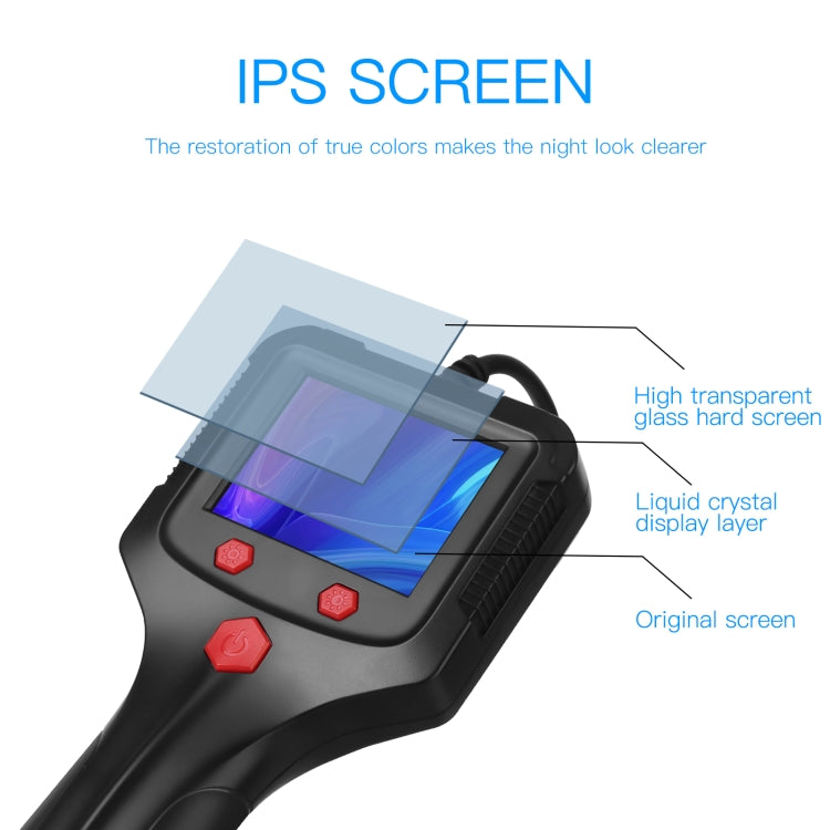 8mm Camera 2.4 inch HD Handheld Industrial Endoscope With LCD Screen, Length:10m - Consumer Electronics by buy2fix | Online Shopping UK | buy2fix