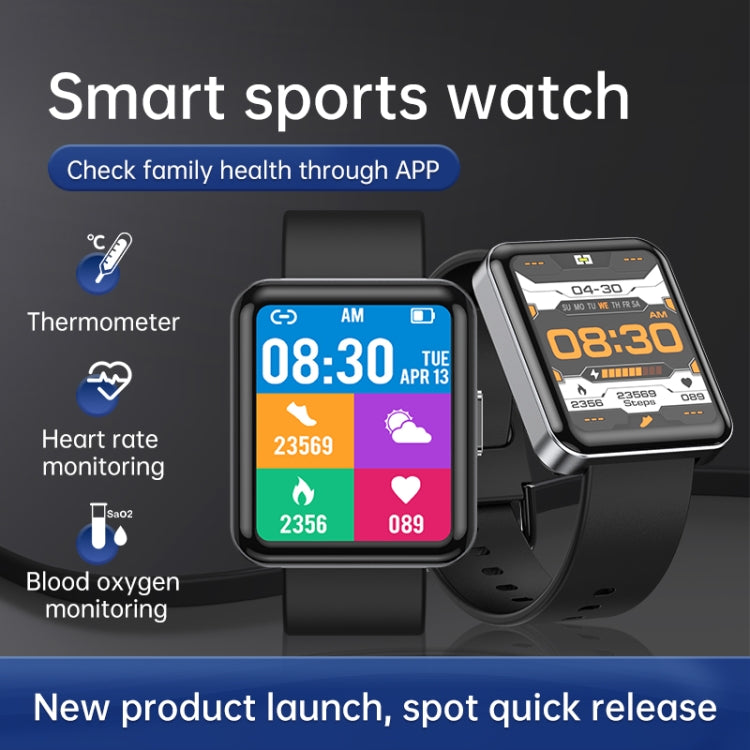 Q333 1.7 inch Screen Sports Bluetooth Smart Watch(Silver) - Smart Wear by buy2fix | Online Shopping UK | buy2fix