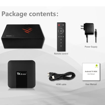 TX3 mini+  Android 11.0 Smart TV Box, Amlogic S905W2 Quad Core, Memory:4GB+64GB, 2.4GHz / 5GHz WiFi(UK Plug) - Amlogic S905 by buy2fix | Online Shopping UK | buy2fix